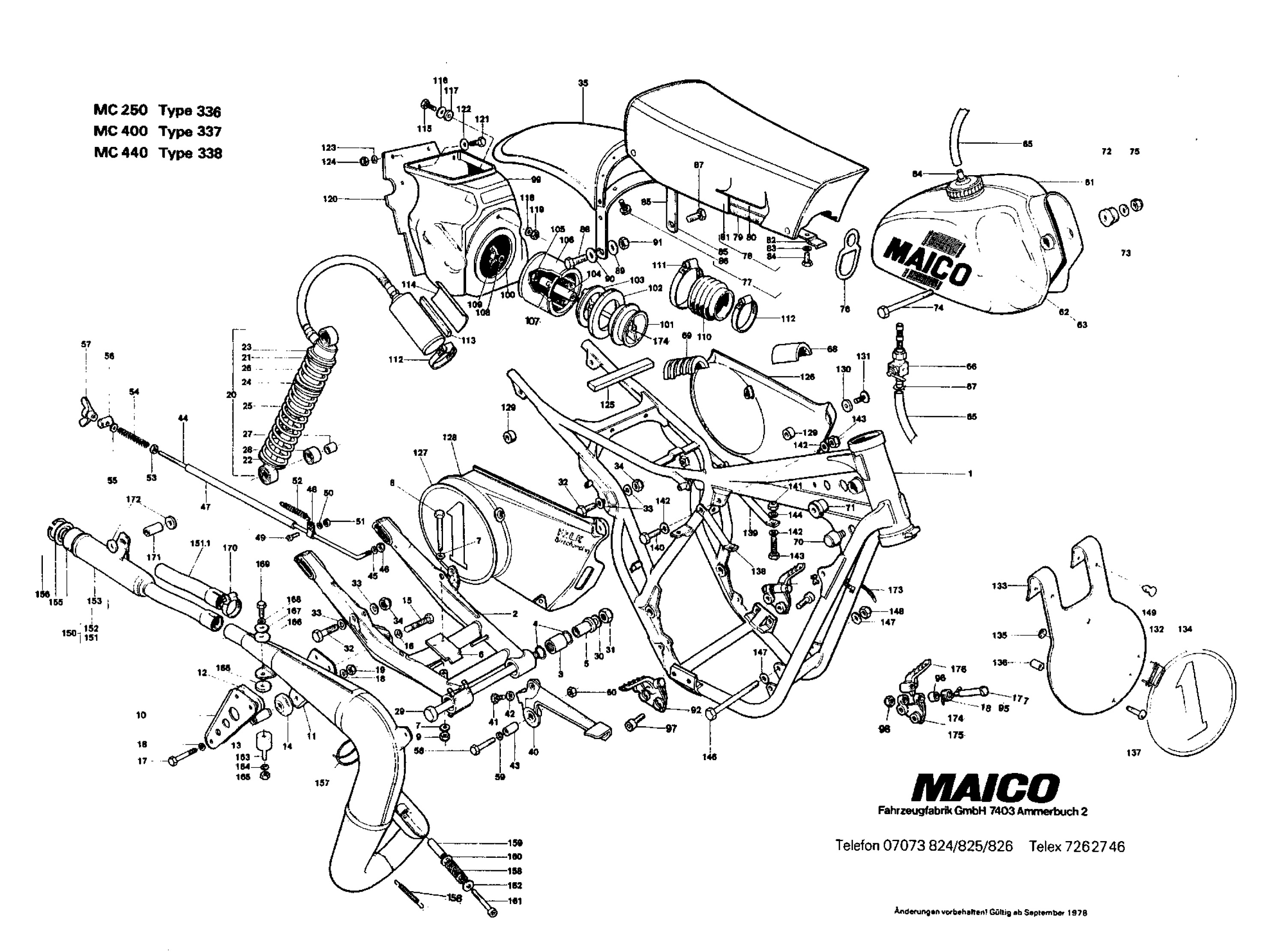 maico 1978 frame