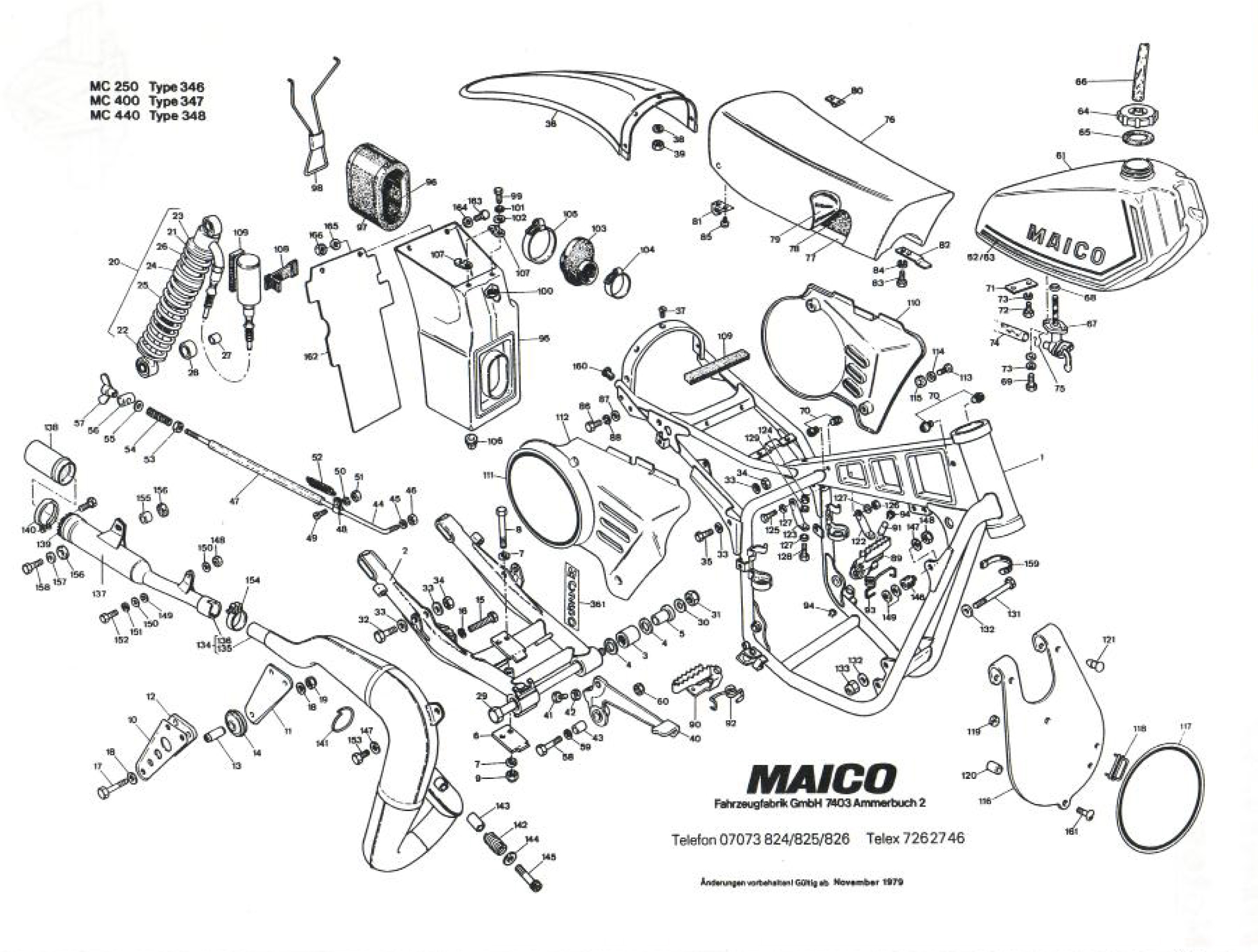 maico 1980 frame