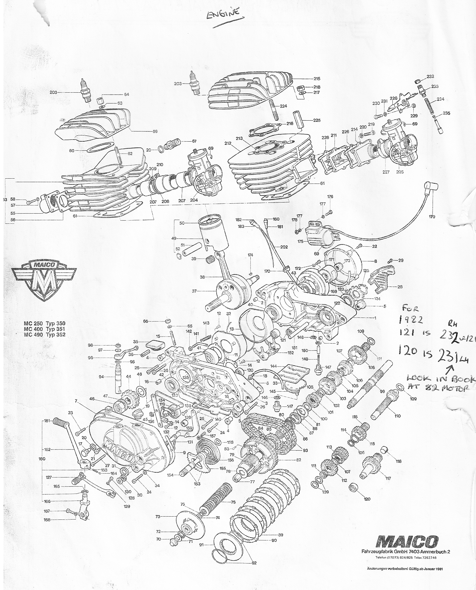 maico 1981 82 engine