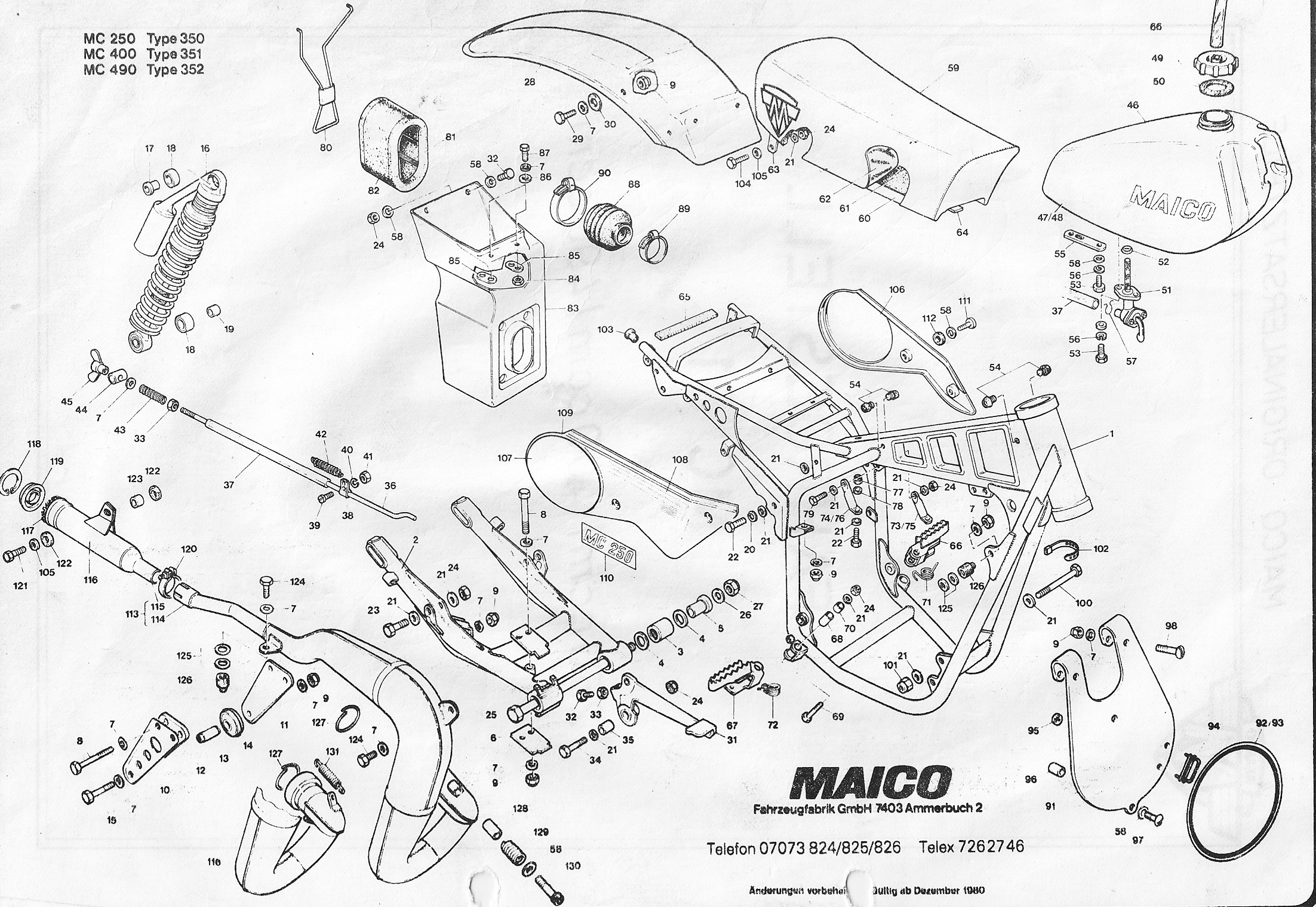 maico 1981 frame