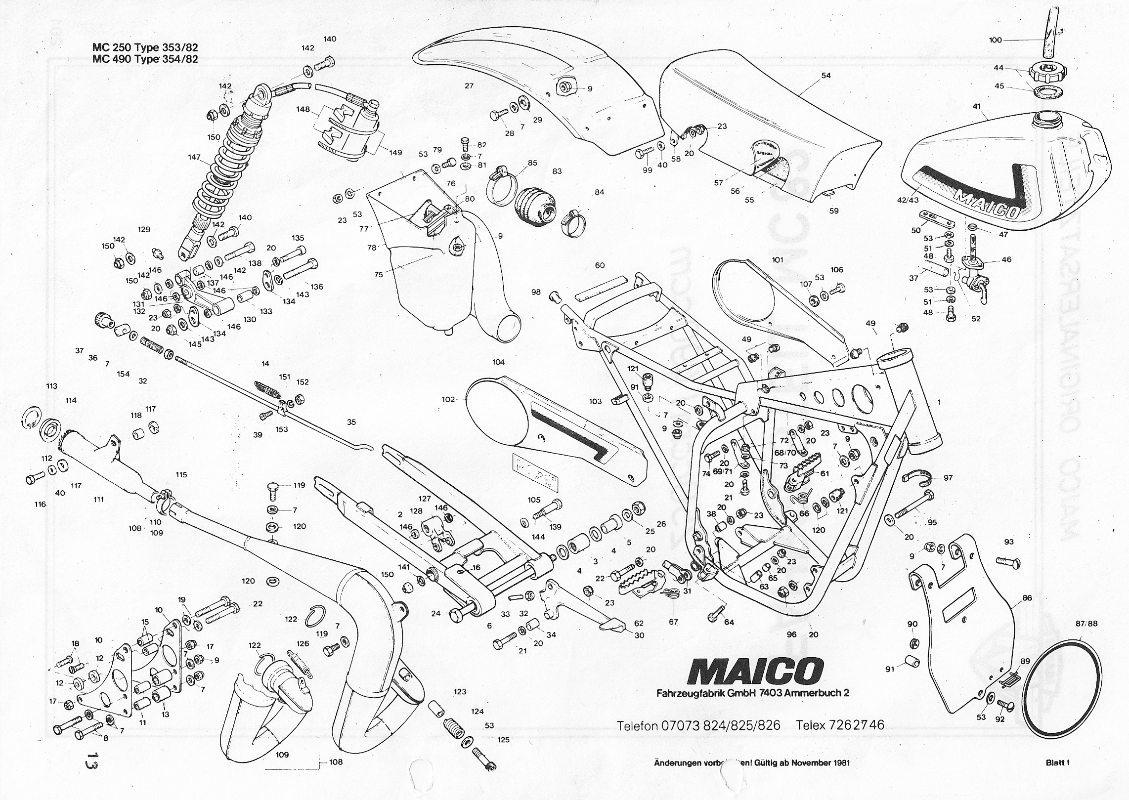 maico 1982 frame