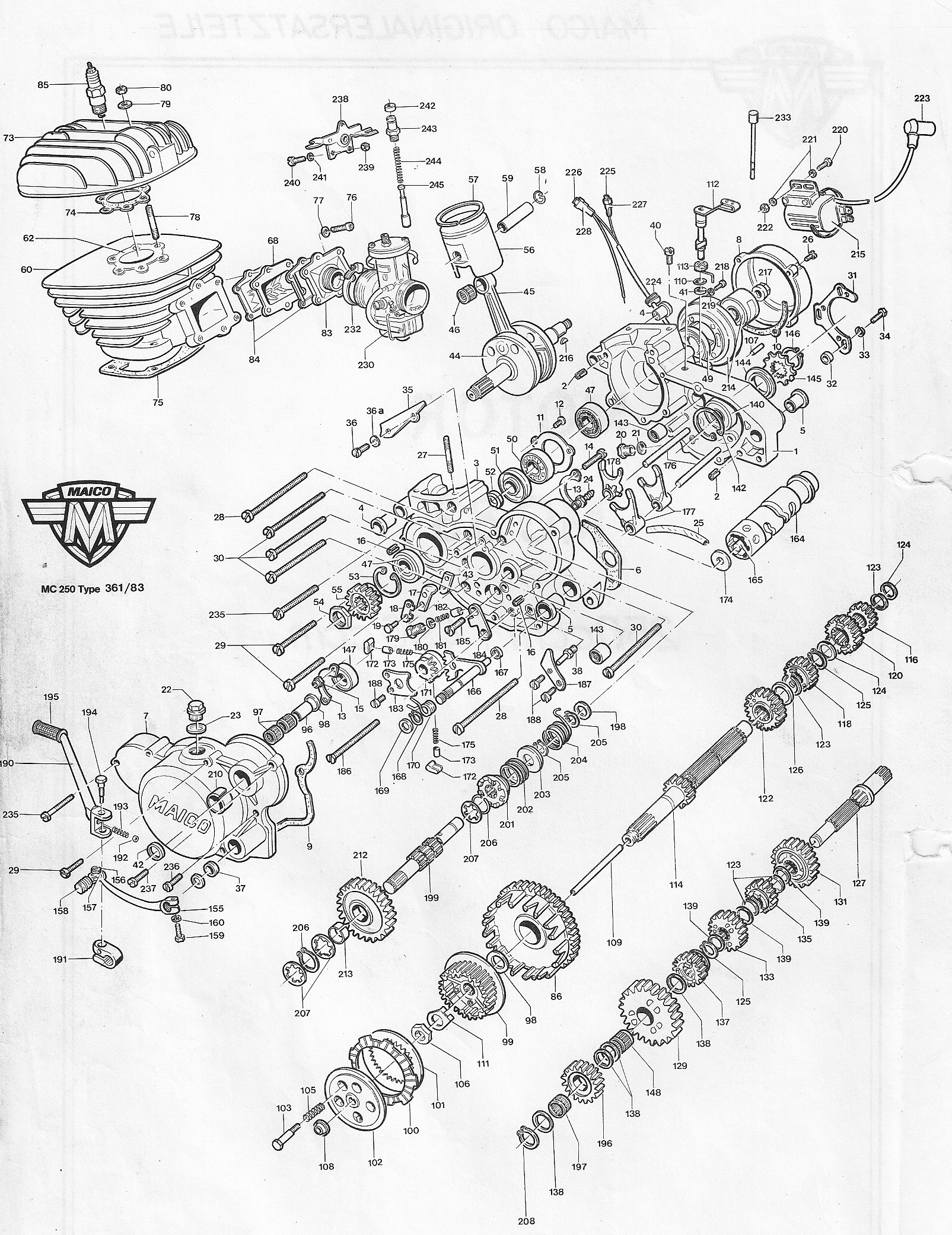 maico 1983 84 250 engine 